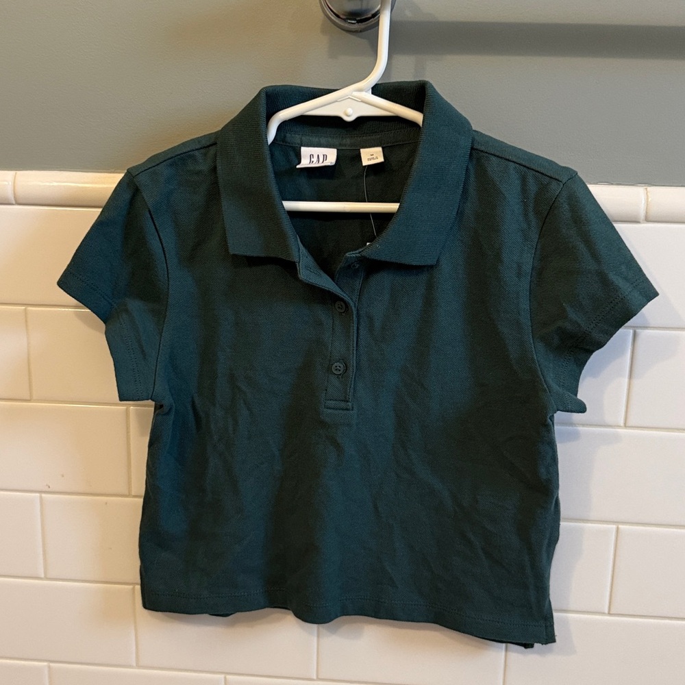 NWT: Gap kids cropped polo size M